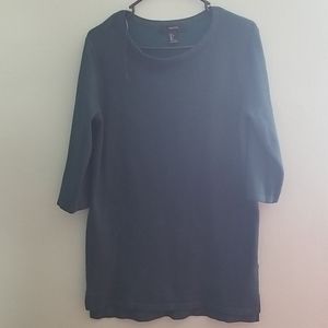 Emerald long sleeve sweater dress. Plus size